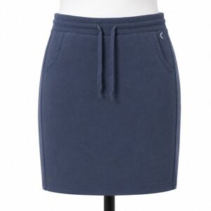 ZYIA Active Sweat Skirt Blue Athleisure Drawstring‎ Womens XL Lounge Casual